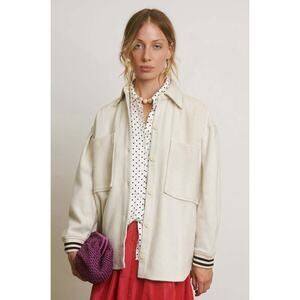 Aquarius Cocktail Wool Didi Shirt Jacket Bomber Cream 0 XS